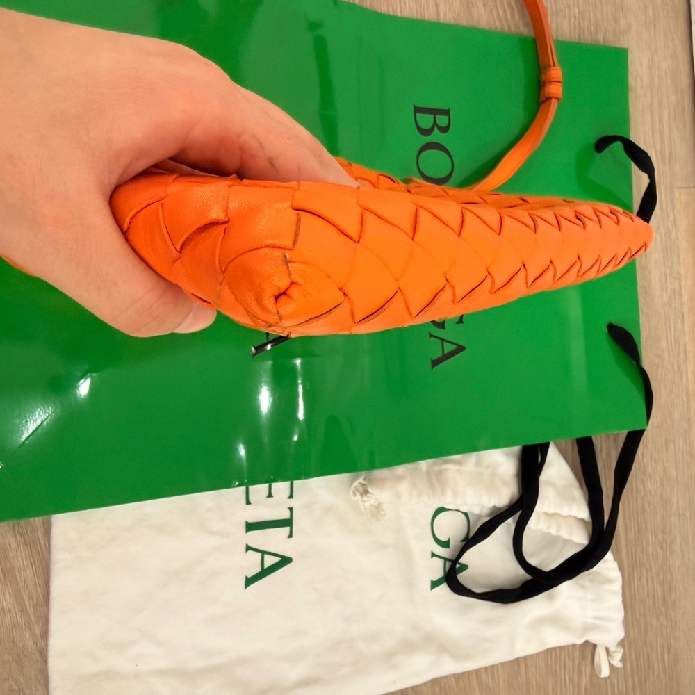 Bottega Veneta Orange mini hop  Leather Bag msrp 3400$ - Picture 8 of 11